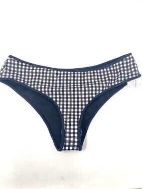 Caroline Constas Black White Gingham Katia Bikini Bottom MB98GPBE22 NWT Small